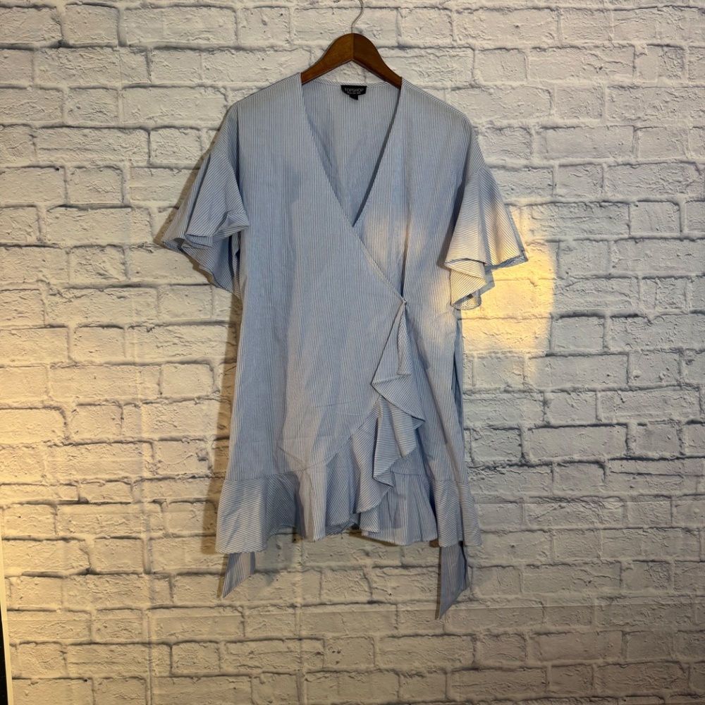 Topshop Ruffle Wrap Dress - Picture 2 of 4